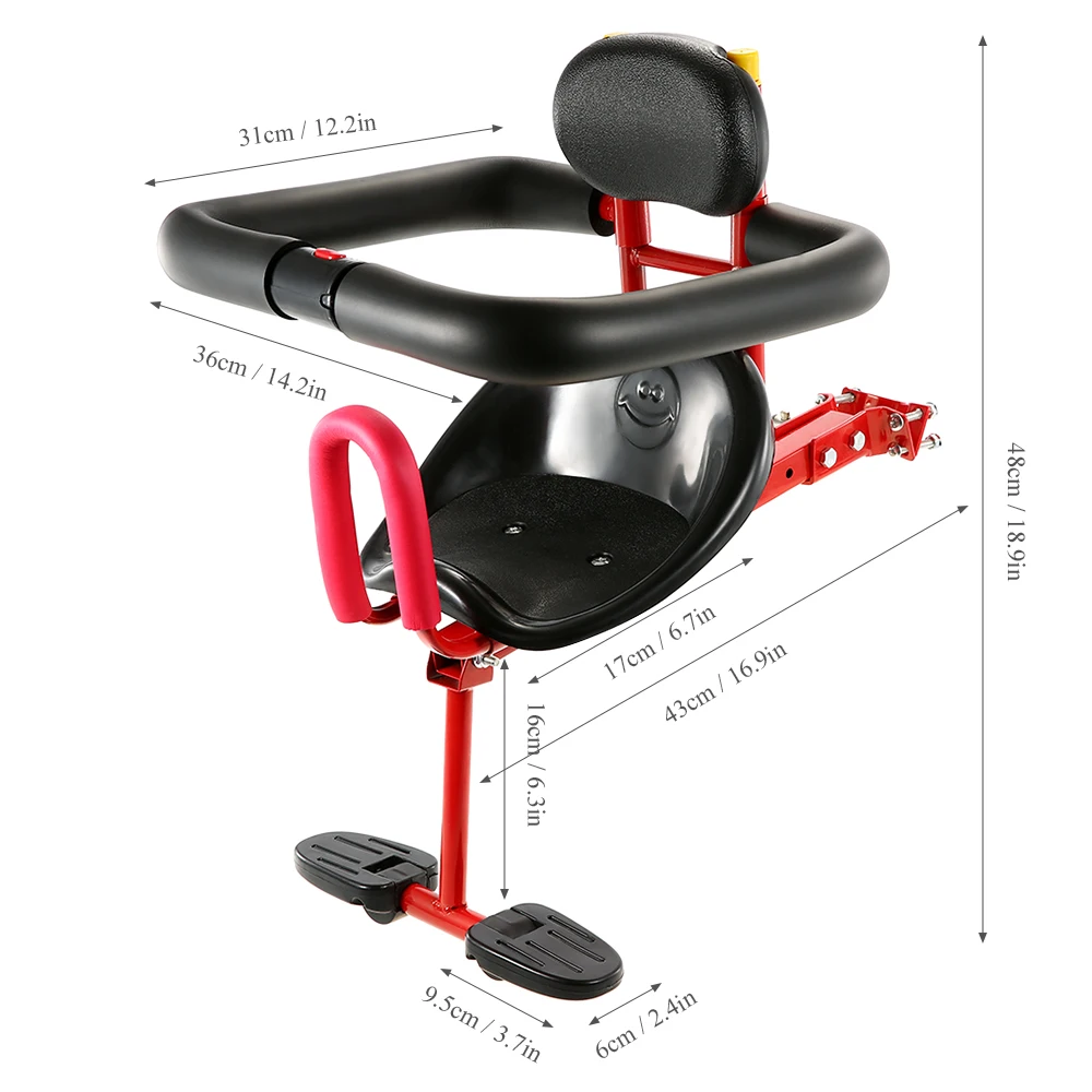 Lixada детское Велосипедное Сиденье, детское седло, велосипедное Переднее Крепление, детское безопасное переднее сиденье, седло, переноска
