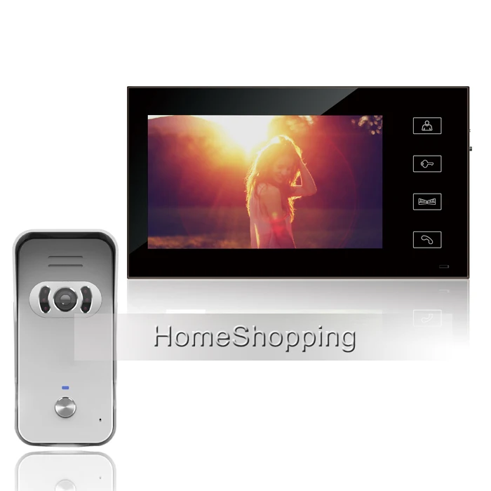 Бесплатная доставка проводной 7 "Цвет touch Мониторы телефон видео домофон Системы с 1 Ночное видение открытый Белл Камера в наличии