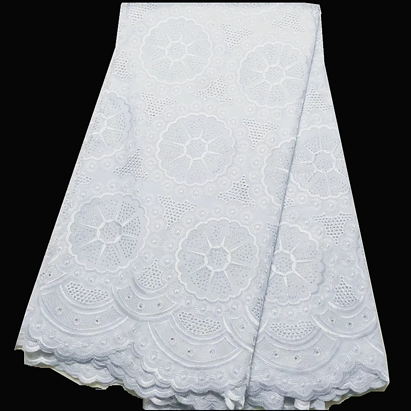 

nigerian lace fabric 2019 high quality lace with stones swiss voile lace in switzerland 100% cotton African Fabric for wedding