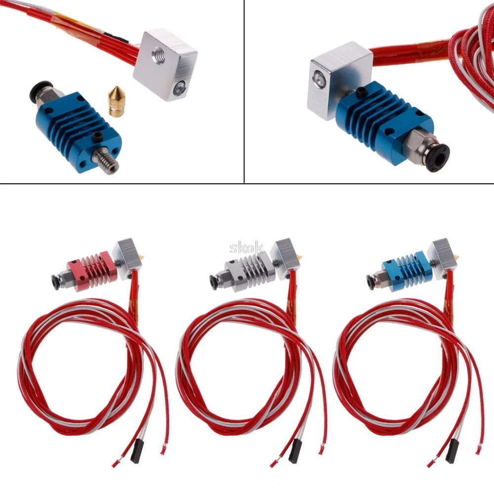 

3D J-head Hotend V6 Extruder Kit CR8/CR10 For 1.75mm Bowden Extruder 0.4 Nozzle MAY22 dropship