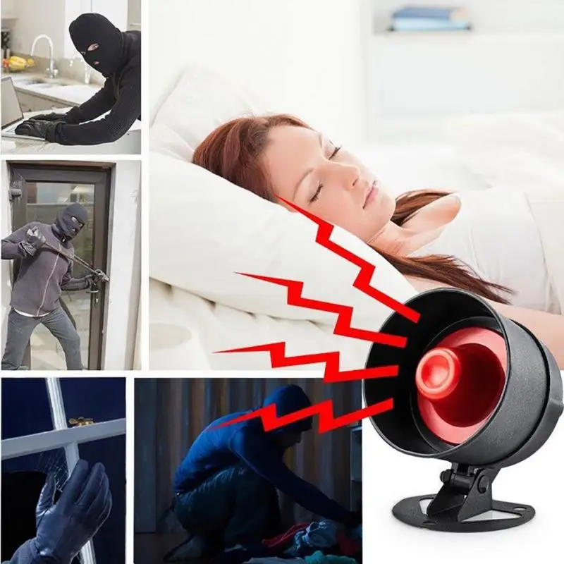 

Practical Wireless House Alarm Siren System Home Door Bell Security Alarm System US Warehouse Accessory for Home Security System