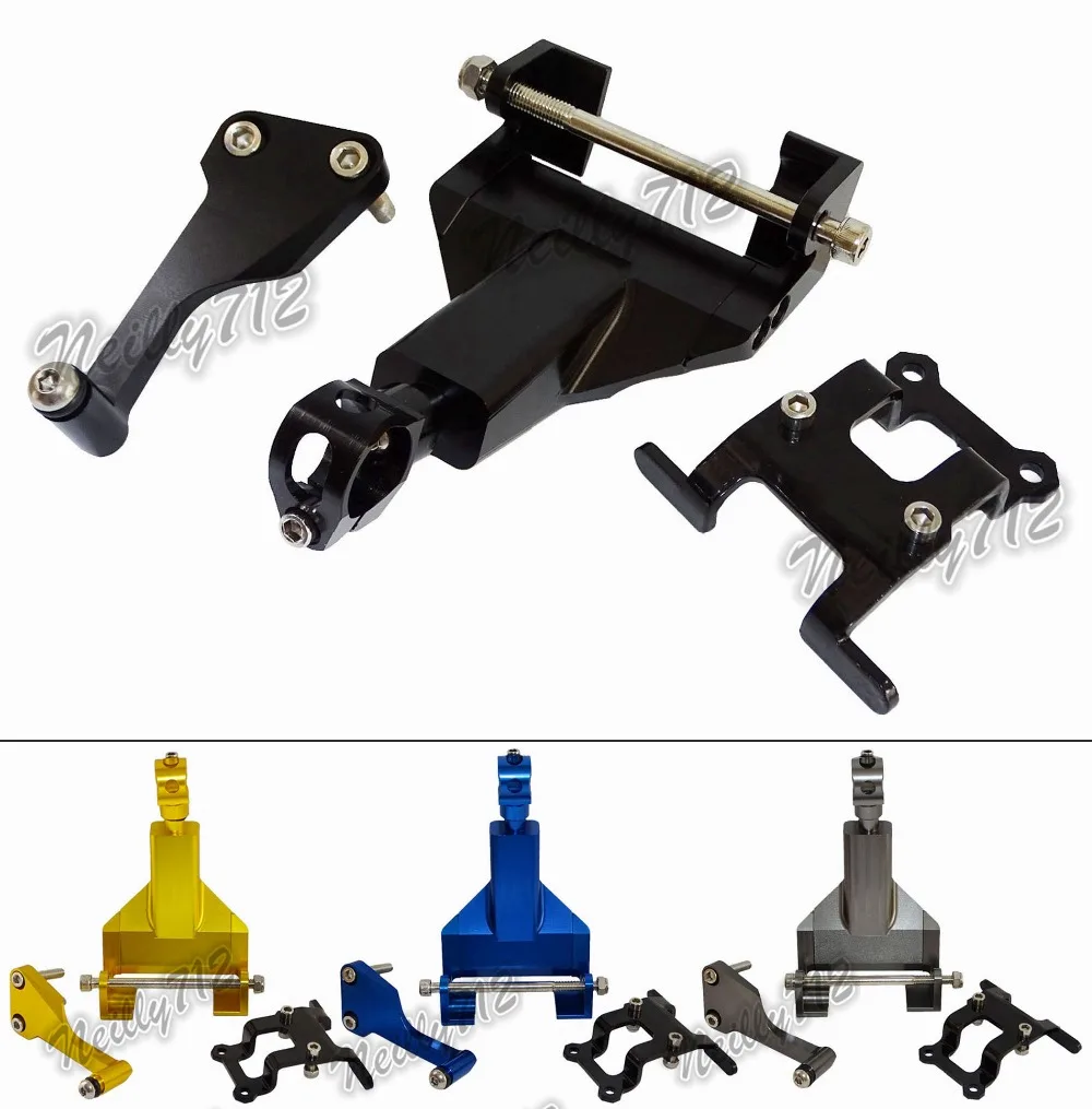 waase CNC Aluminium Steering Stabilizer Damper Mounting Bracket For Yamaha MT-07 MT07 FZ-07 FZ07 2014 2015 2016 | Автомобили и