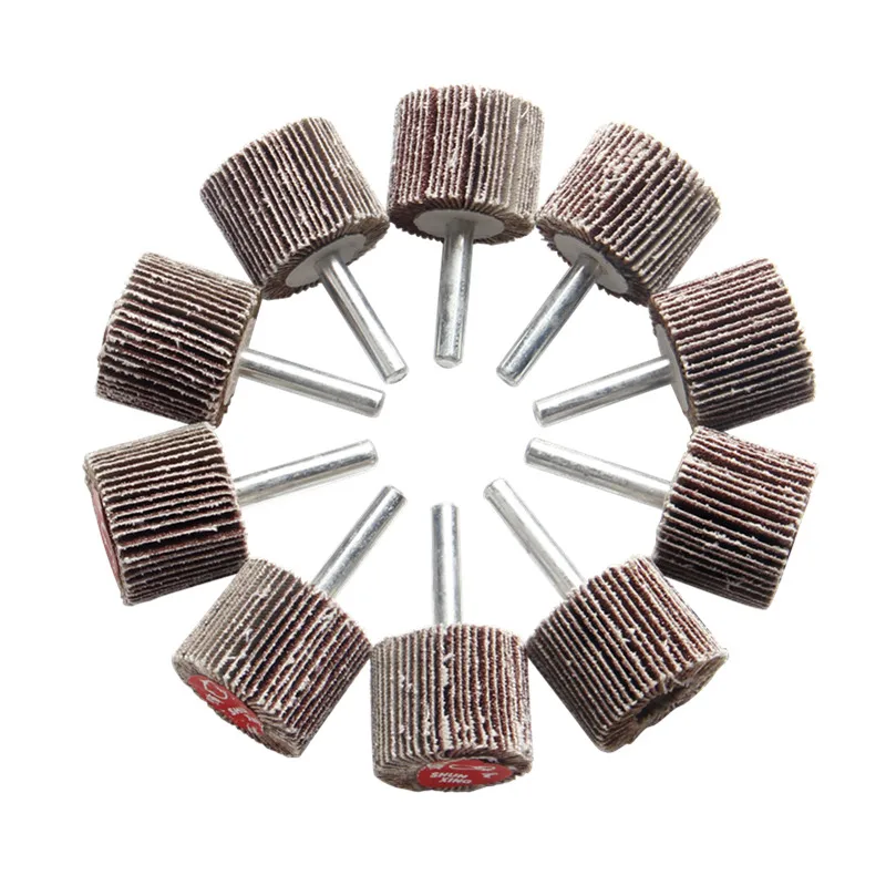 10 Pcs/Set Sandpaper Grinding Wheel Mini Drill Accessories Rotary