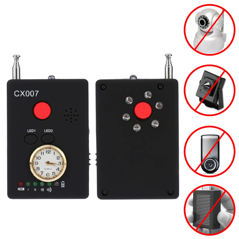 Anti Candid Camera Detector Portable Anti-Spy Bug Detector Wireless Camera GSM RF Signal Detector Finder