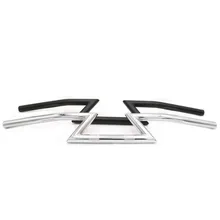 Черный/хром мотоцикл Ручка Бар в " 25 мм Drag Z бар руль для Harley кастом Чоппер Softail Dyna XL Sportster