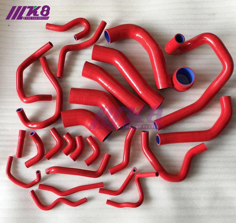 

SILICONE INTERCOOLER/FMIC TURBO HOSE FOR TOYOTA SUPRA MA70 MK3 7M-GT/7MGTE turbo 3.0L(26PCS)