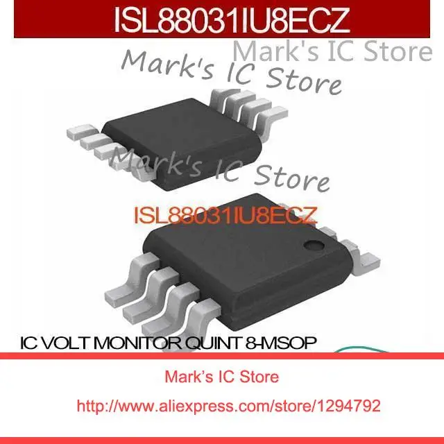 ISL88031IU8ECZ IC Вольт-монитор QUINT 8-MSOP ISL88031IU8E 88031I ISL88031I 88031IU ISL8803 88031IU8 | Электронные