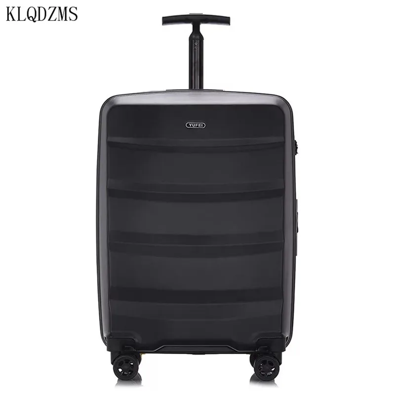 KLQDZMS 20/24/28Inch New Luxury Brand Luggage Business Rolling Spinner PC Trolley Case Password Travel Suitcase On Wheel | Багаж и сумки