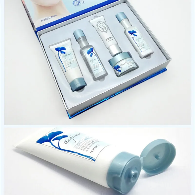 BIOAQUA 5PCSSET Moisturizing Essence Tonic Cream Face Care five-piece gift box small sample travel filling cosmetic suit 1
