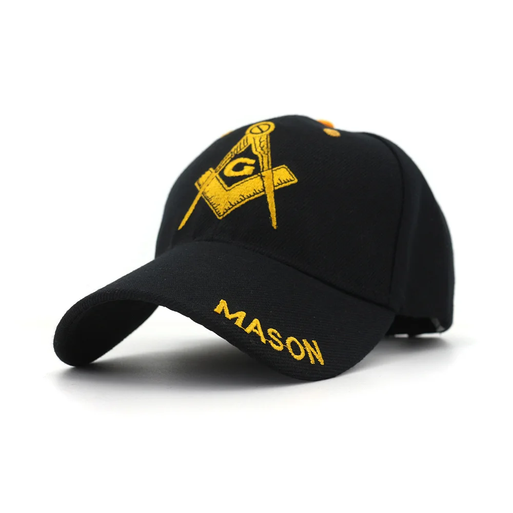 

Black Cap Mason Embroidery Baseball Cap Snapback Caps Casquette Hats Fitted Casual Gorras Patriot Cap For Men Women