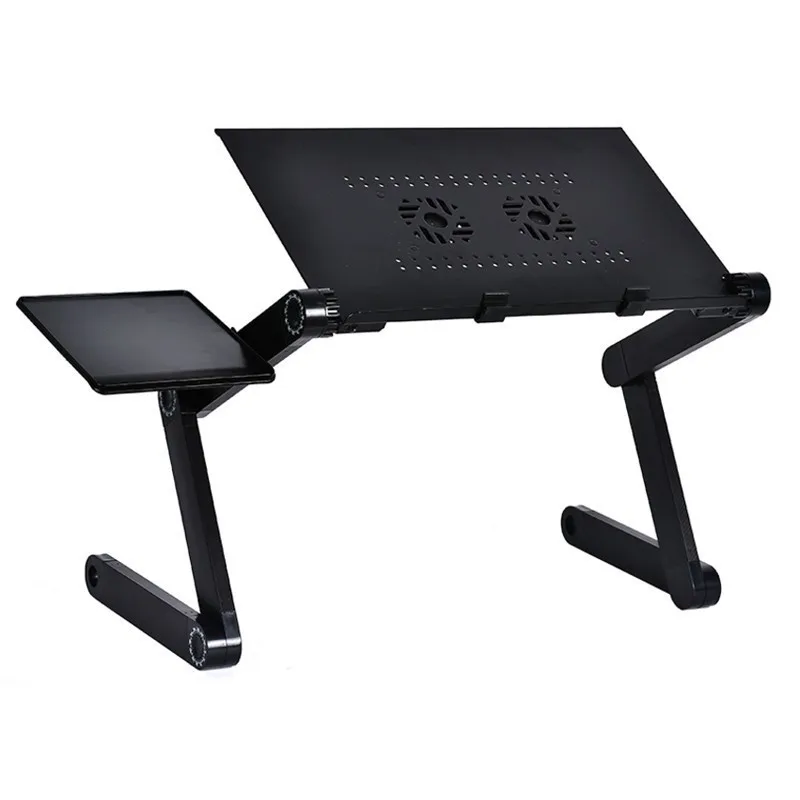 

Computer Laptop Foldable Table Adjustable Bed Adjustable Table Laptop Computer Cold Fan 42*26 Cm Table