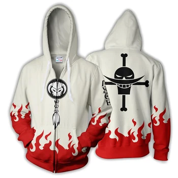 

ONE PIECE Edward Newgate Cosplay Costumes ONE PIECE Hoodies 3D printing fashion Hoodies Sweatshirt Popular Hoody Streetwear