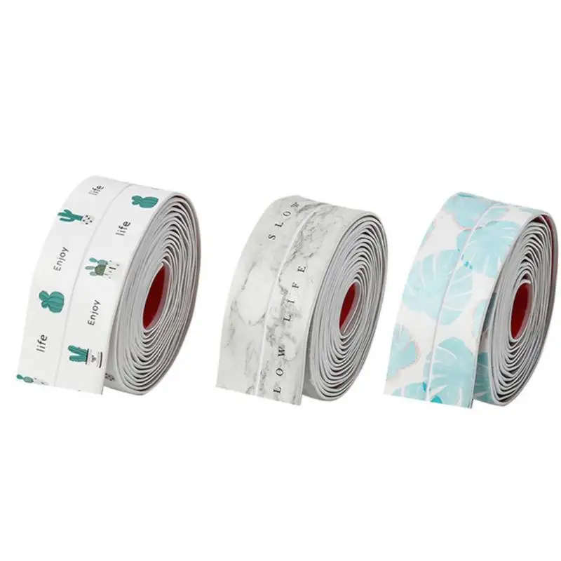 

Waterproof Mold Proof Adhesive Tape Durable Use PVC Material Kitchen Bathroom Wall Sealing Tape Gadgets New 0259