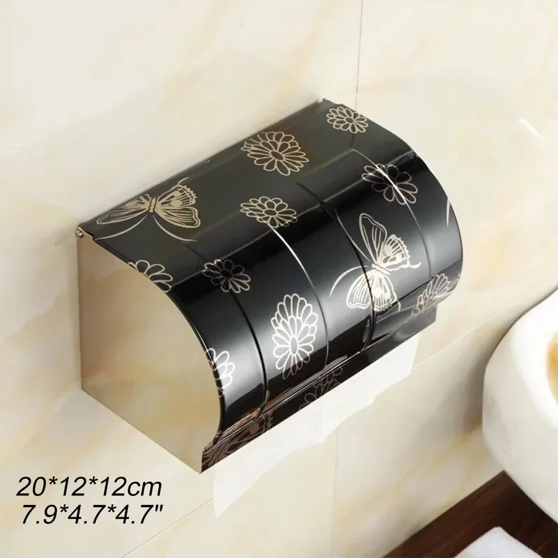 Производство бумажных полотенец из нержавеющей стали для ванной комнаты водонепроницаемый настенный встраиваемый бумажный держатель для ванной комнаты промышленный держатель туалетной бумаги