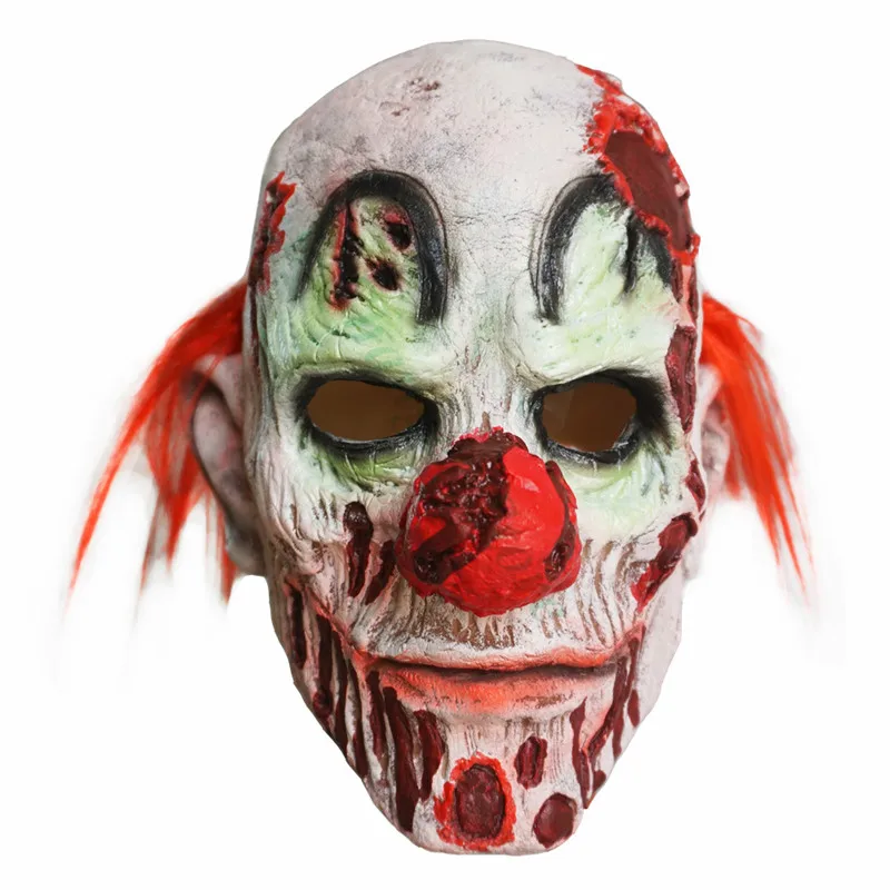 

Evil Halloween Zombie Clown Foam Latex Mask Cosplay Costume Prop