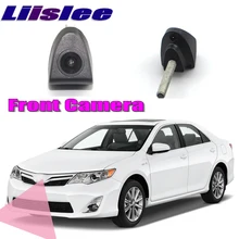 LiisLee Автомобильная фронтальная камера для Toyota Camry XV50 2011- Передняя Решетка Логотип камера DIY управление вручную канал фронтальная камера