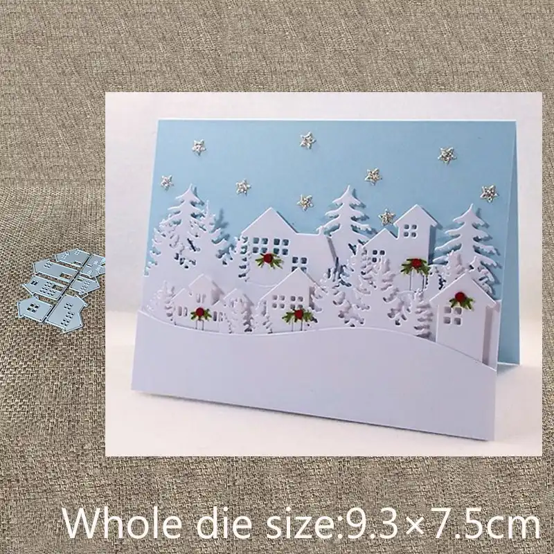 EXCEART Troqueles de Corte en Forma de Coche Diy Scrapbook Suministros Troquelados de Metal para Hacer Tarjetas de Papel en Relieve Decoraci/ón de Arte Artesanal de Navidad