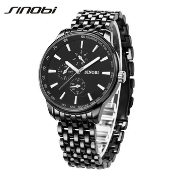

SINOBI Men Quartz Watch Business Sports Military Casual Wristwatch Waterproof Clocks Relojes hombre 2019 New relogio masculino