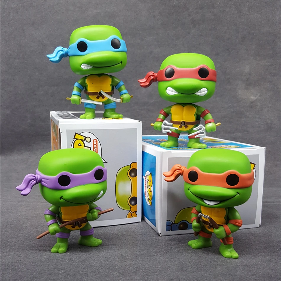 

FUNKO POP Teenage Mutant Ninja Turtles TMNT Bobble Head Wacky Wobbler Anime PVC Action Figure Collection Toy Free Shipping