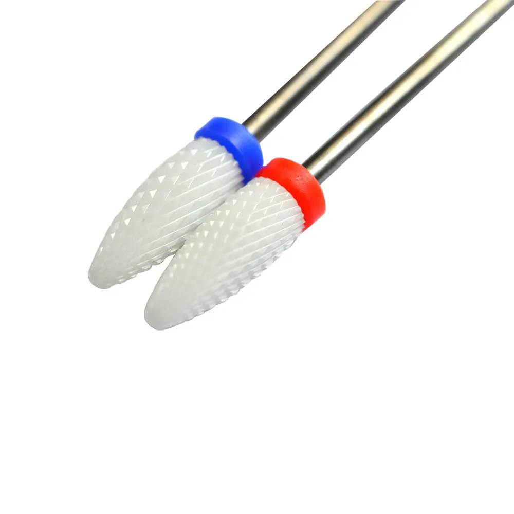 

2PCS Flame Drill Bit Ceramic F&M 3/32" Nail Art Electric Manicure File Tools Manicure Cutter Bit Nail Tools High Quality TRNC191