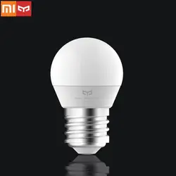 Оригинальный Xiaomi Yeelight светодио дный лампы холодный белый 5 Вт 6500 К E27 лампа 220 В для потолочный светильник/настольный светильник дом номер