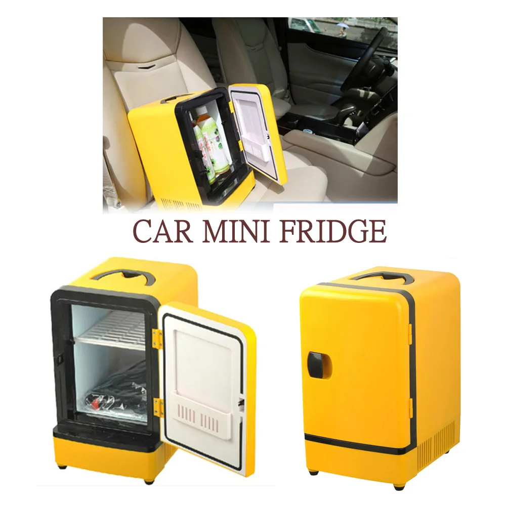 Mini Portable Double Use Auto Refrigerator Car Fridge Multi Function