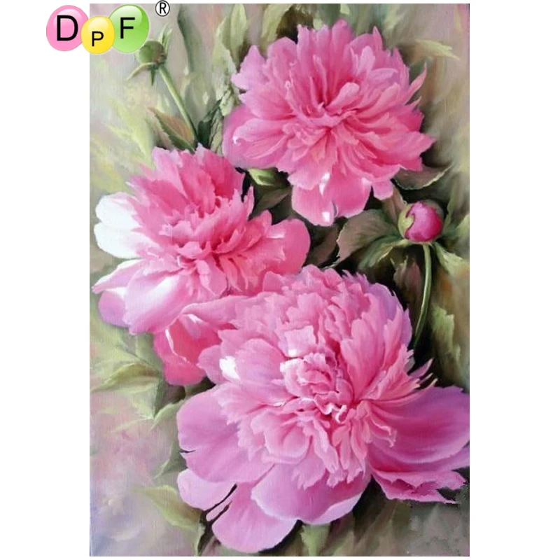 Various Flowers 5D Diamond Embroidery Painting DIY Cross Stitch Home Decor Craft