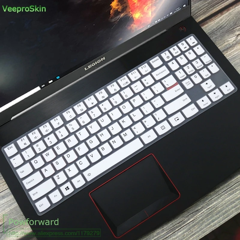 Силиконовая клавиатура защитная оболочка покрытие для 15,6 ''lenovo Легион Y720 Y540 Y530 Y520 R720 Y7000(15'') Y730 Y740(17 ''