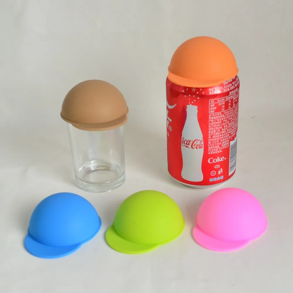 

50pcs/lot FDA silicone lids for coca can,Reusable Dustproof cup cover,Soda Beer Beverage Bottle Lids Cover, lids for pepsi can