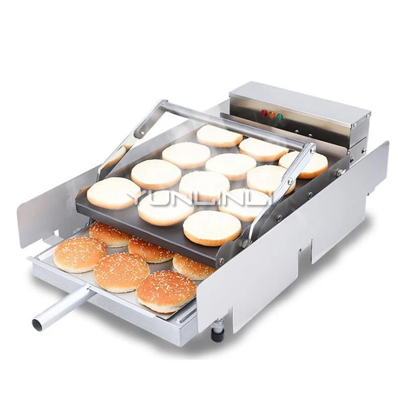 Komersial Hamburger Roti Mesin Stainless Steel Burger Peralatan Pemanas Kontrol Mekanik Hamburger Kue Kompor Ihbj 5 Pengorengan Listrik Aliexpress