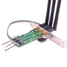 PCI express к mini PCIe беспроводной сетевой адаптер для настольных Wlan карт Поддержка Bluetooth функция с 3 антенной wifi PC карта