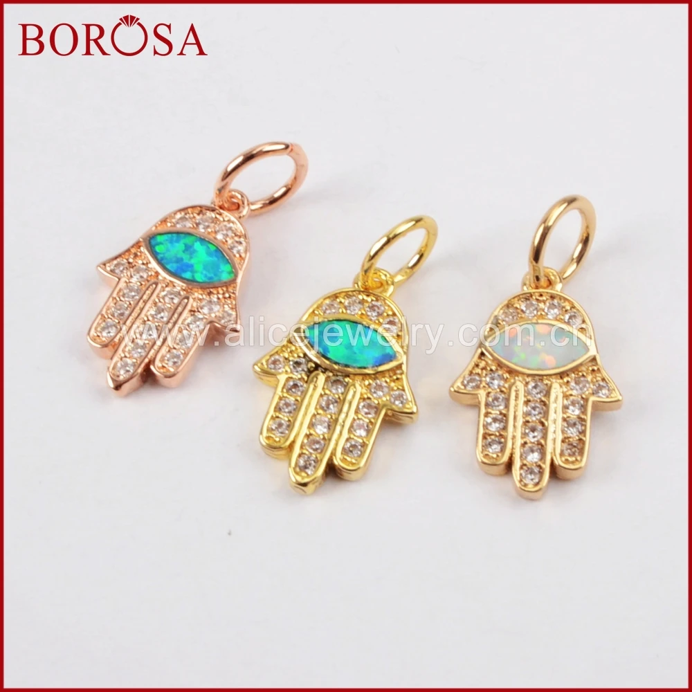 BOROSA 20 шт смешанные цвета кубический циркон Druzy Кулон распорка CZ микро проложить