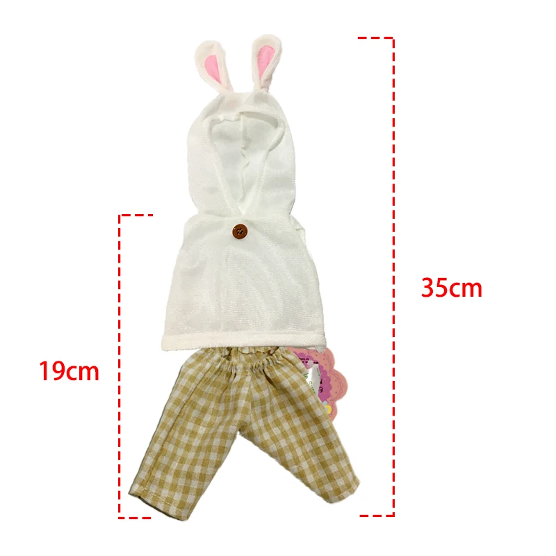 30cm Doll Clothes for Rabbit/Cat/Bear Plush Toys Soft Suit Sweater Clothes Accessories for 1/6 BJD Dolls Baby Girls Gifts 15