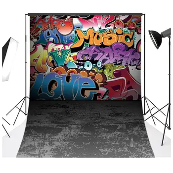 

HOT-5x7ft Graffiti Style Vinyl Photography Backdrop Customized Photo Background