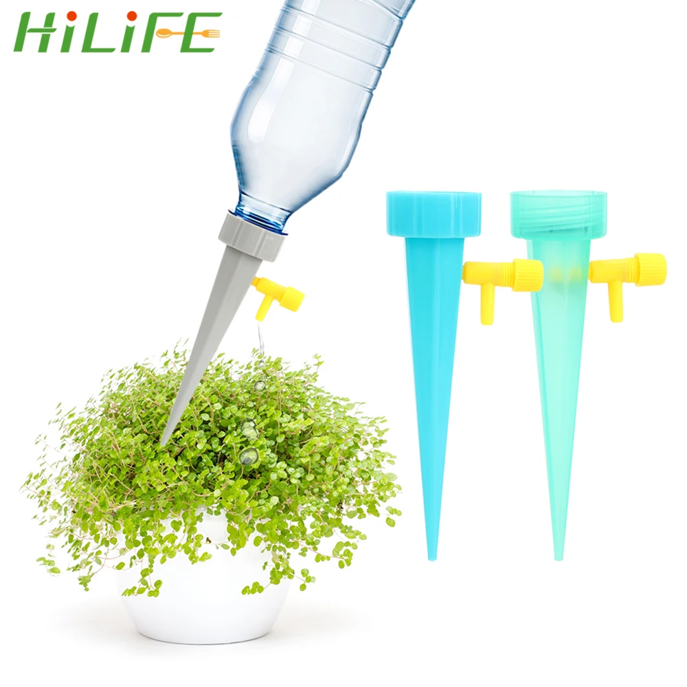 

HILIFE 1 pc Cone Spike Water Seepage Device DIY Adjustable Stakes System Plant Self Watering Irrigation Tool