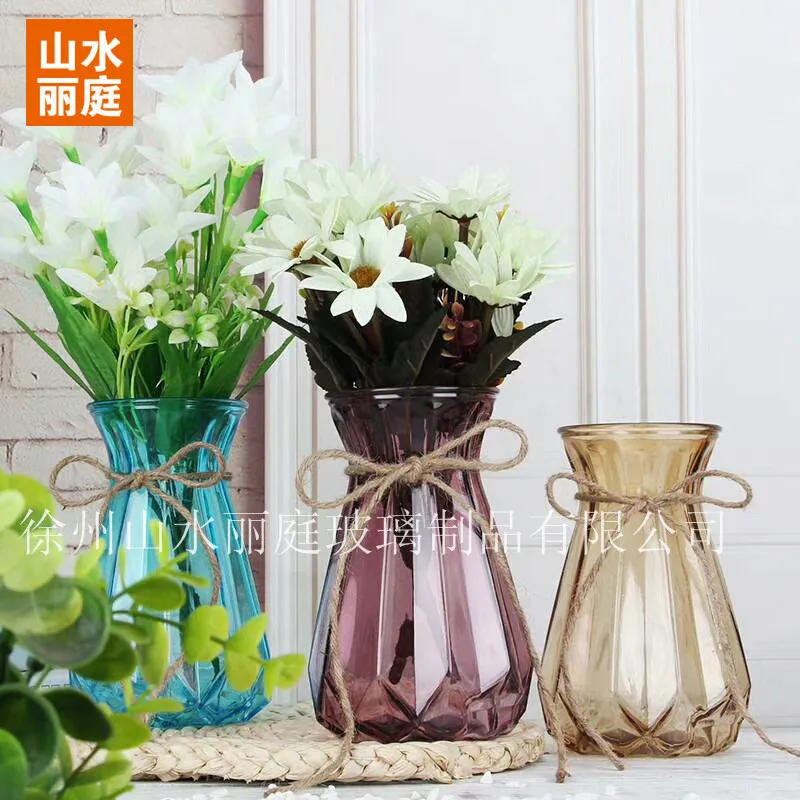 New Pumpkin Origami Glass Vase Crafts European Home Water Culture
