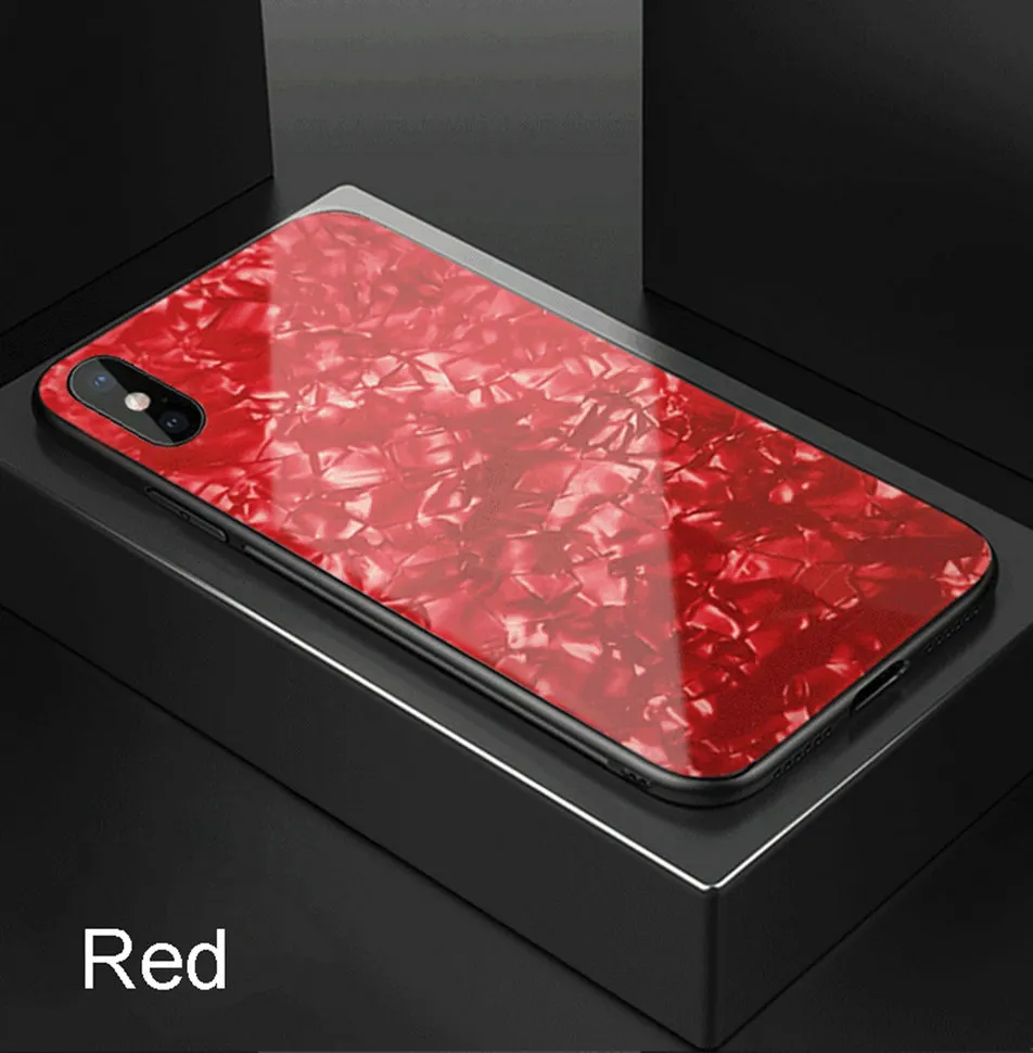 Shell Cases For Iphone X Case Shockproof Hard Patterned Cover Tempered Glass On The For IphoneX Case Apple 10 Coque Luxury (10)