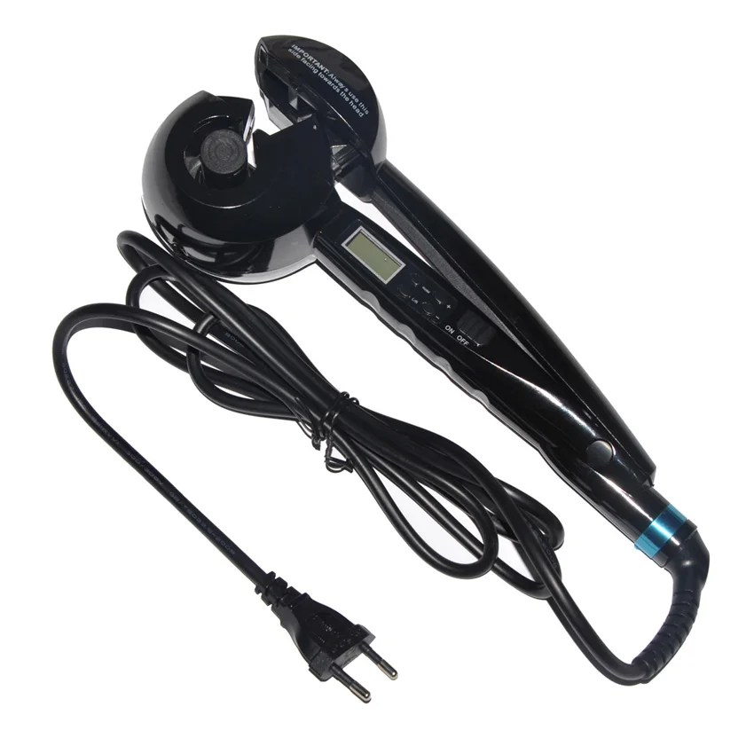 

Queenme Automatic Hair Curler LCD Titanium Curl Hair Crimper Styler Curling Iron Wave Wand Hair Styling Tools with Retail Box