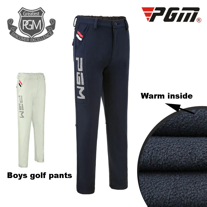 

PGM Golf Children's Pants Waterproof Warm Boy's Trousers Elastic Band Waist Breathable Comfort Sports Golf Pants D0745