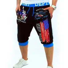 Новые мужские повседневные шорты американский флаг, цифровая печать, модные шорты