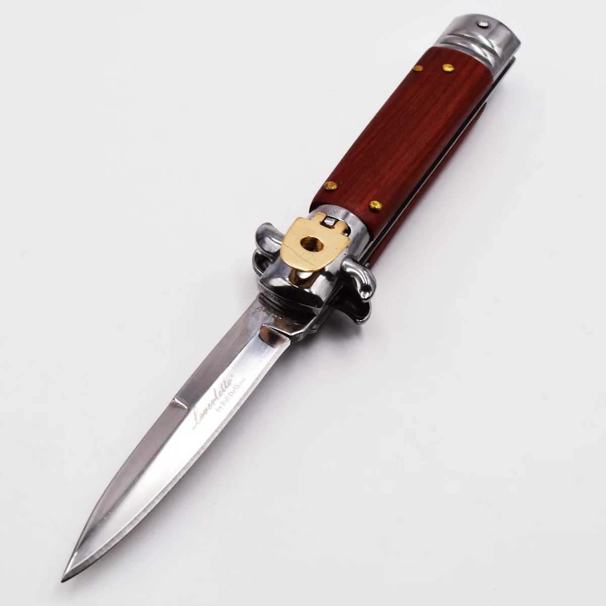 Итальянский Крестный отец Складной нож 440C лезвие деревянной ручкой карманные ножи кемпинг выживания тактический быстро открыть мульти EDC инструменты OEM - Цвет: Rosewood