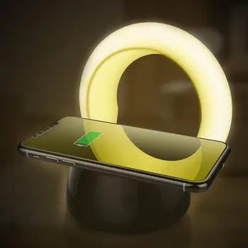 

10W LED Night Light Qi Wireless Charger Fast Charging Dock for iPhone Samsung