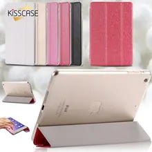 Kisscase mini1 mini2 mini3 soporte case case de cuero elegante delgado de seda lisa para ipad mini 1 2 retina 3 tirón de la cubierta del bolso de la bolsa