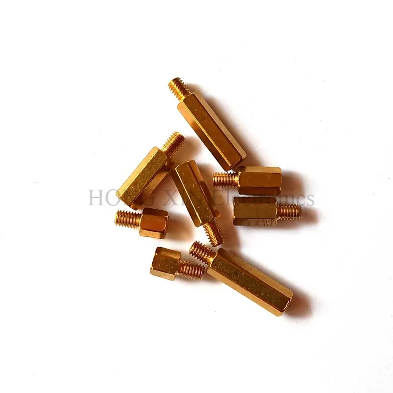 20 штук M4 мужской 6 мм х Женский 5-20 мм Hex контейнер с раздельными отсеками для латунных изделий M4 + 6 Медь гексагональной Стад Spacer полые штыри M4