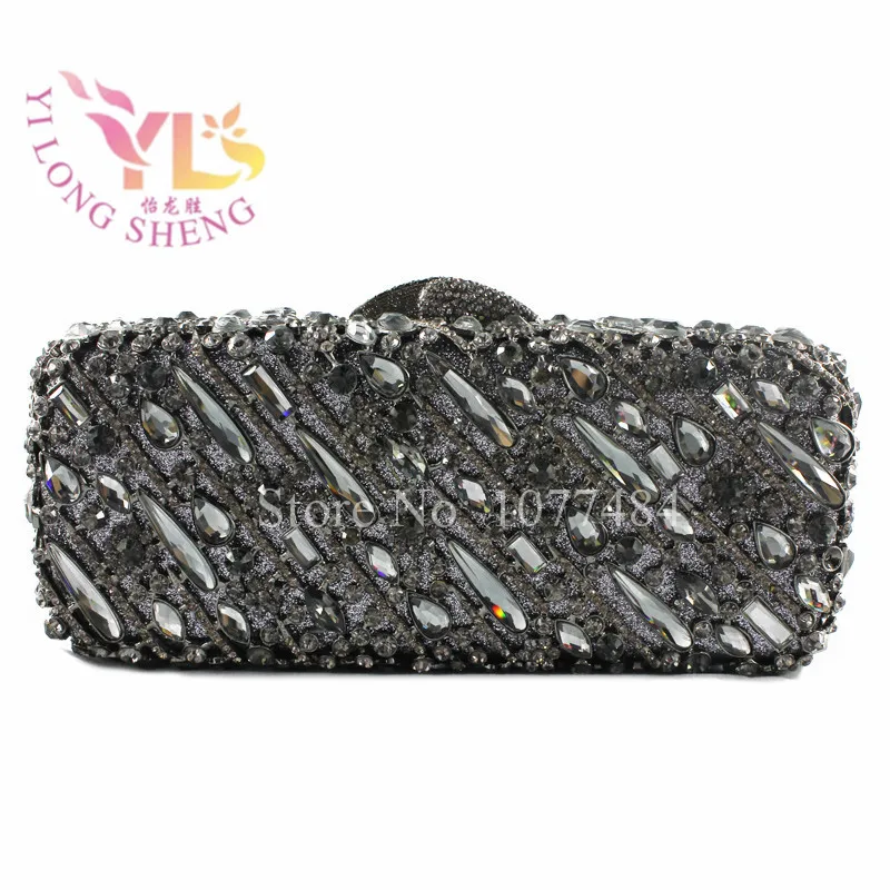 

Gorgeous !!! Women's Fashion Design Rhinestone Box Clutch Case Wedding Dinner Handbag Purse