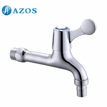 

AZOS Washing Machine Bibcock Single Cold Water Chrome Polish Brass Wall Tap Garden Piscinas Water Tap Basin Faucet PJXY012