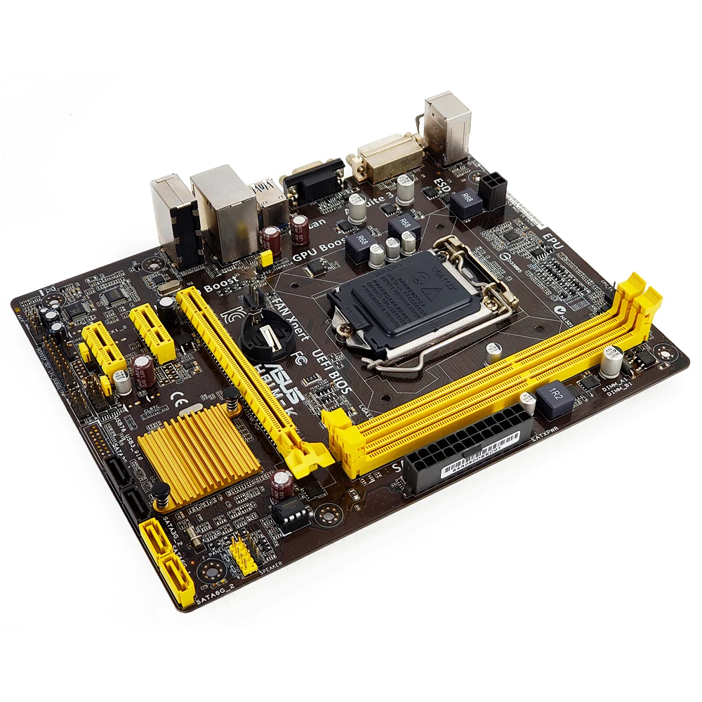 Asus H81M-K настольная материнская плата H81 LGA 1150 для Core i7 i5 i3 DDR3 16G SATA3 USB3.0 DVI VGA Micro-ATX оригинальная б/у материнская плата