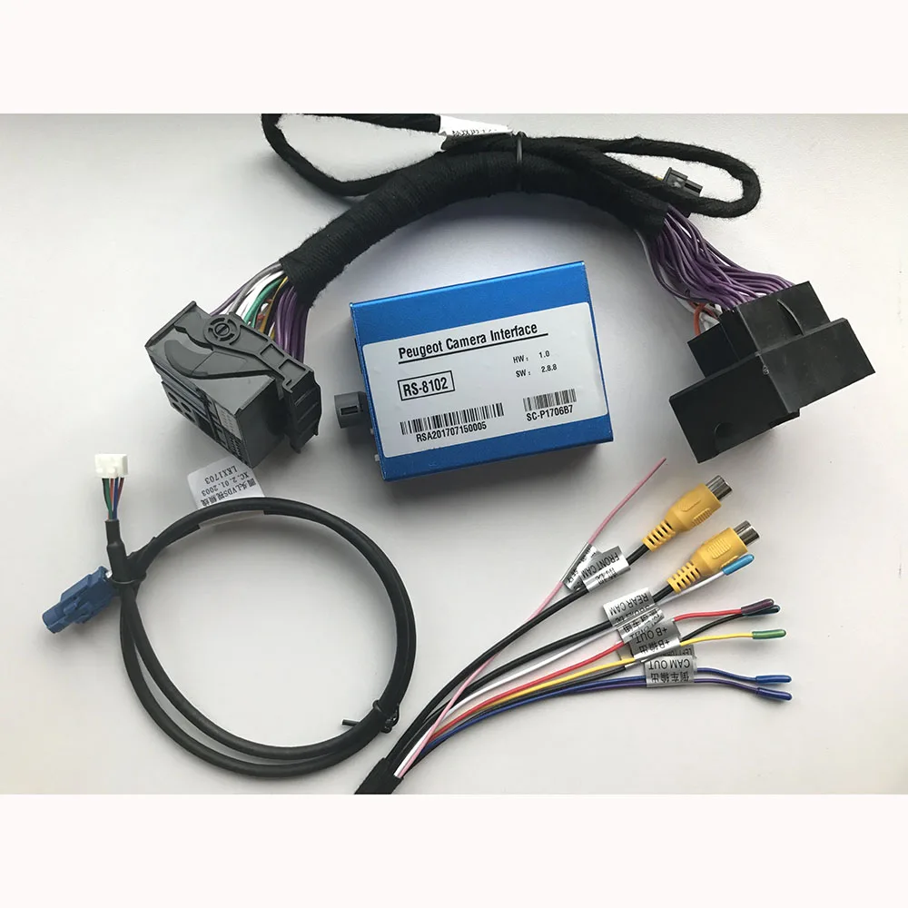 

Car Reverse Camera Video Interface Rear Backup Parking System Plus For Peugeot 2008 2015 Display Improve