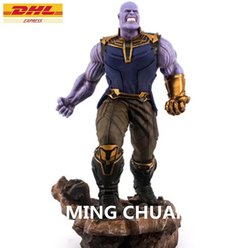 

14" Statue Avengers Infinity War Bust Megamind Thanos Full-Length Portrait GK Action Figure Collectible Model Toy BOX 38CM Z201