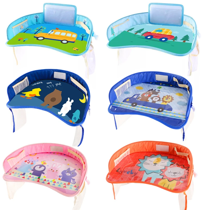 

Multi-function Car Safety Seat Plate Painting Table Waterproof Stroller Holder Kids Toy Food Water Holder Stroller Accessories